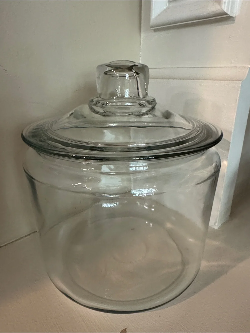 Clear Glass Apothecary Candy Jar with Lid